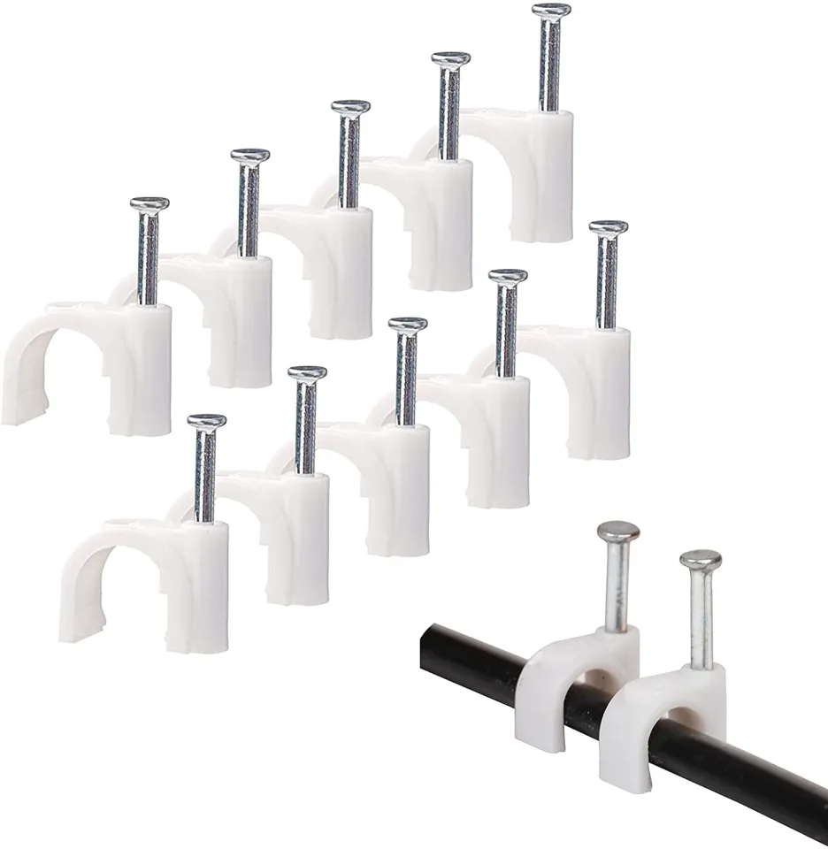 OPAS Cable Clips Polyethylene Steel Nail
